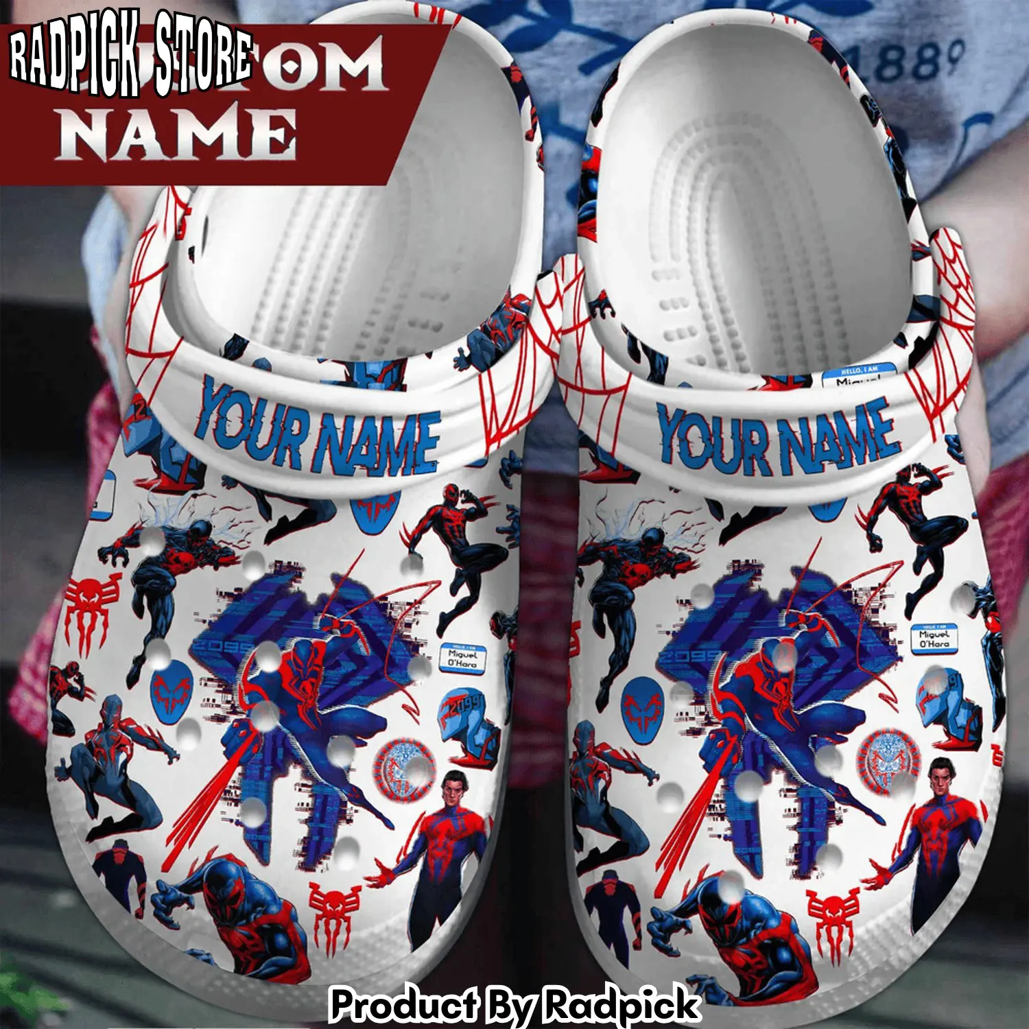 Radpick spider man across the spiderverse movie clogs shoes for men women ksr rp6521372